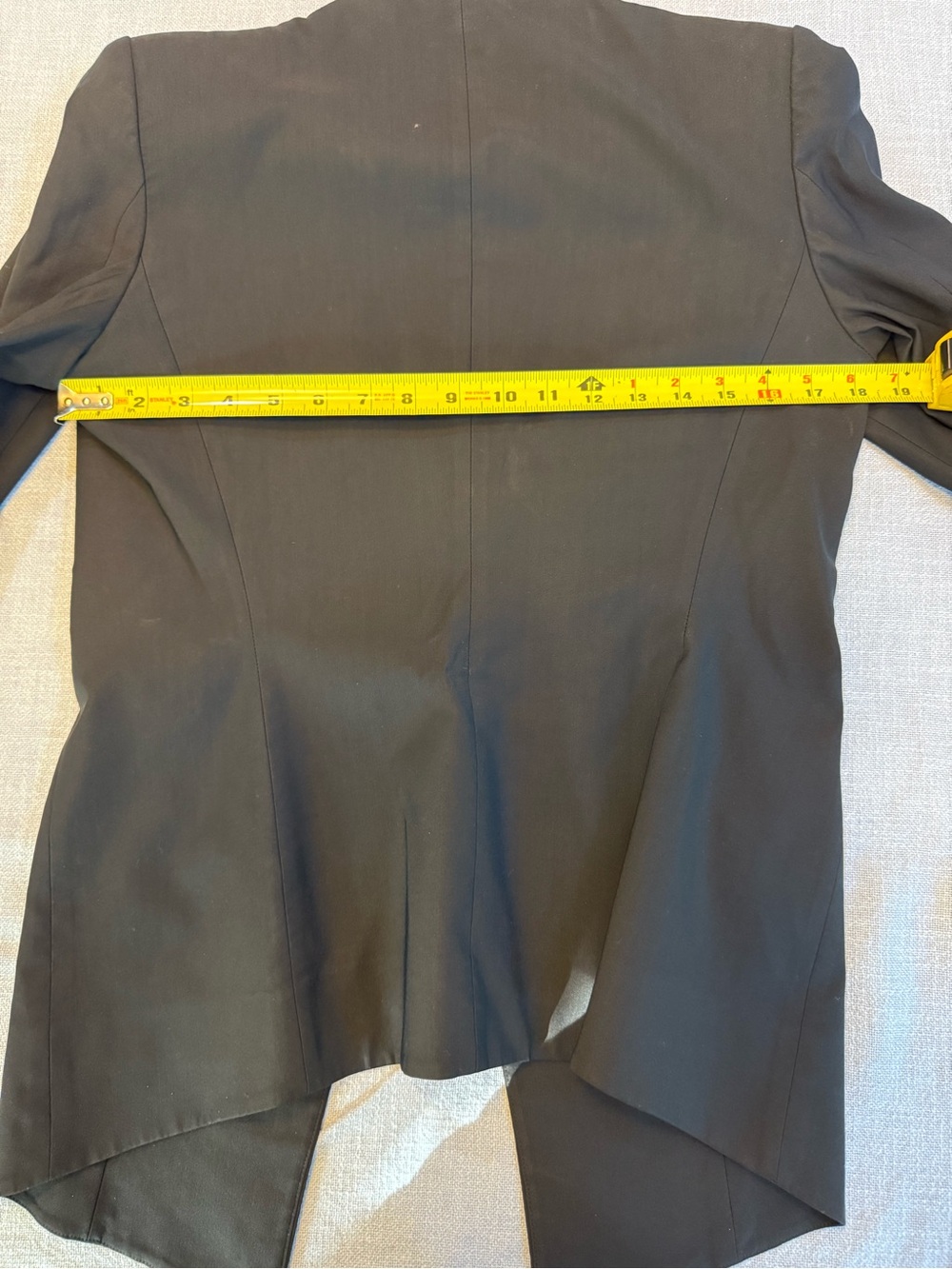 Helmut Lang Black Minimalist Single-Button Blazer - Picture 9 of 10